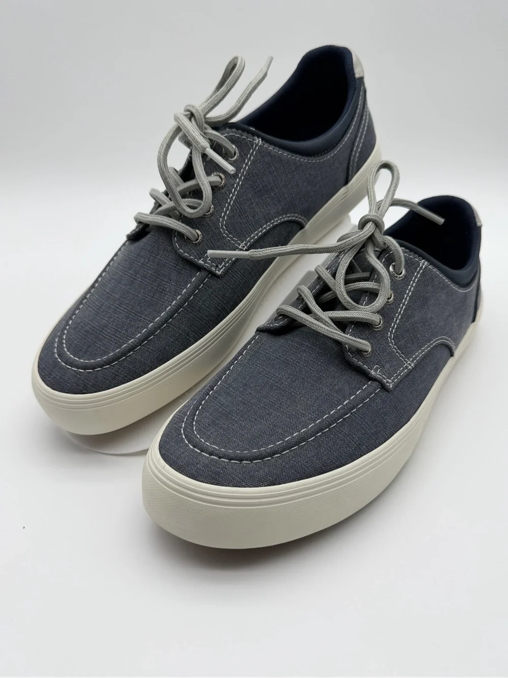 Sperry Men’s Blue Canvas Boat Shoes w/ White Sole | NWT | Size 10